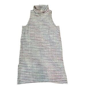 Anthropologie Akemi + Kin Mini Dress Small Tweed Textured Cowl Neck Sleeveless